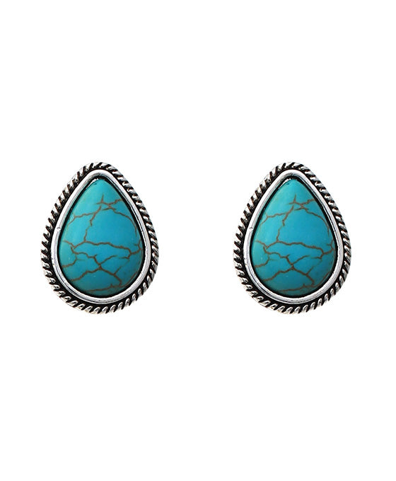 Teardrop Stud Earring