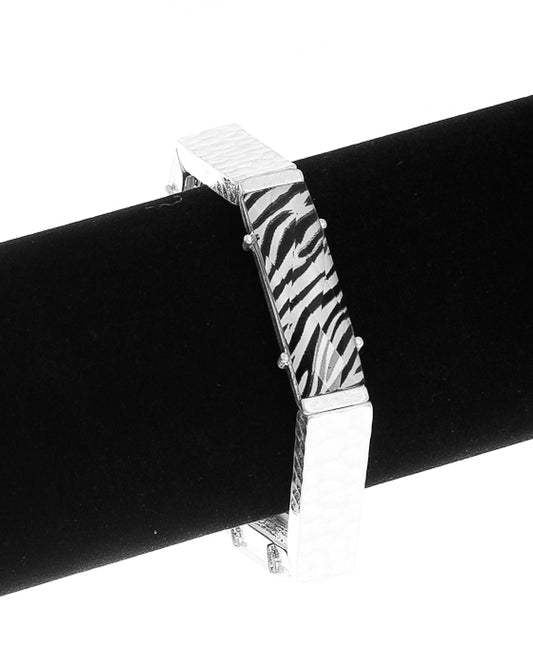 Zebra Print Stretchable Bracelet