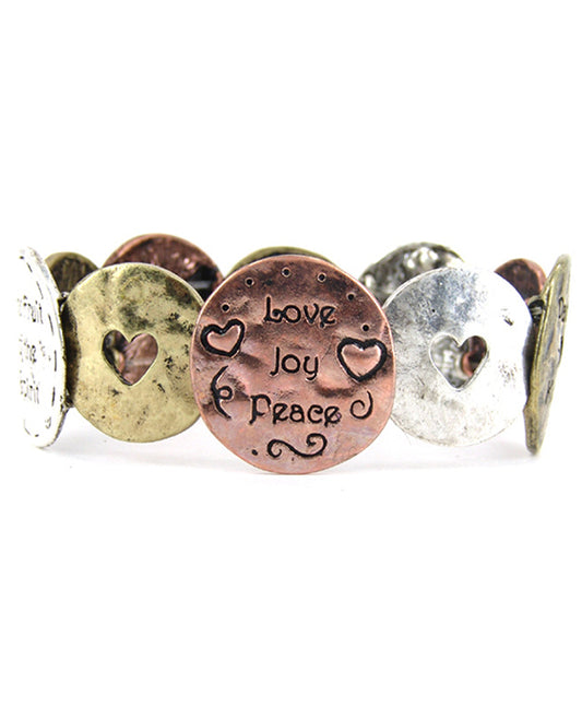 Religious Message Stretch Bracelet