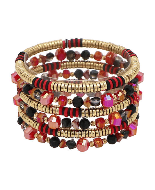 Multi Bead 5 Set Bracelet