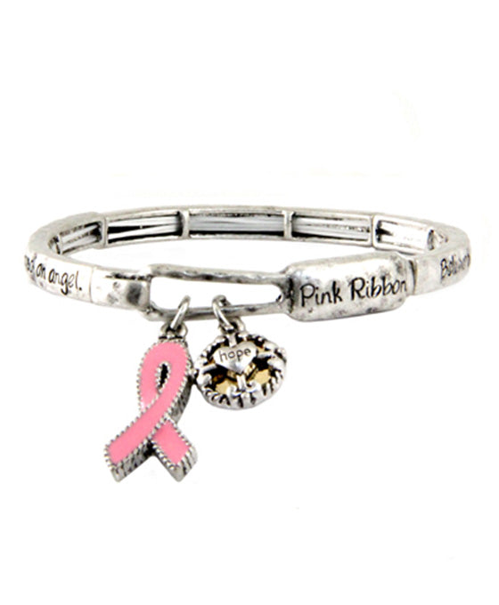 Believe in Power w/ Pink Ribbon Charm