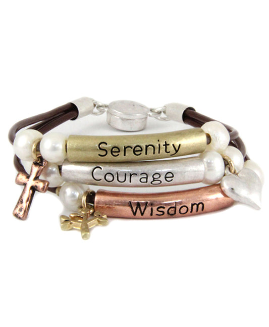 Inspirational Multi Strand Magnetic Bracelet