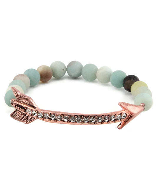 Arrow Semi Precious Stone Bracelet