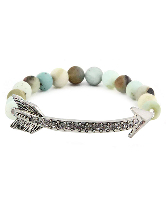 Arrow Semi Precious Stone Bracelet