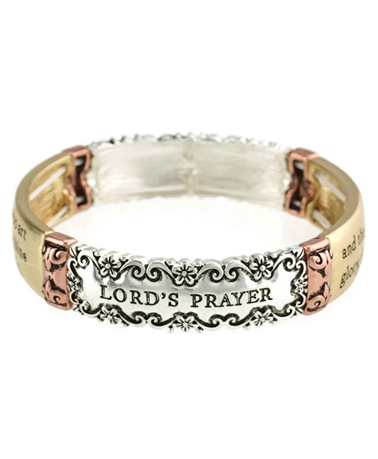 Lord's Prayer Stretch Bracelet