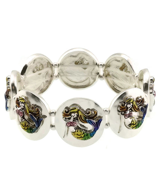 Sea Life Mermaid Stretch Bracelet