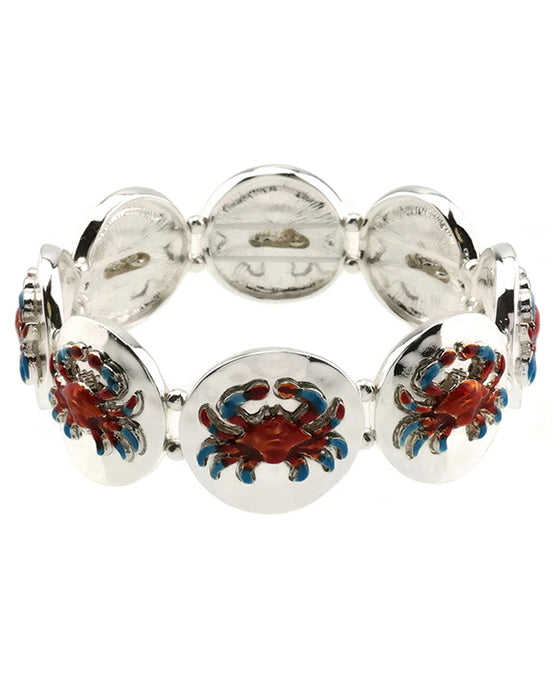 Sea Life Crab Stretch Bracelet