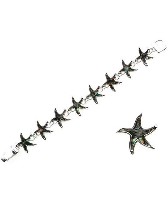 Starfish Abalone Magnetic Bracelet