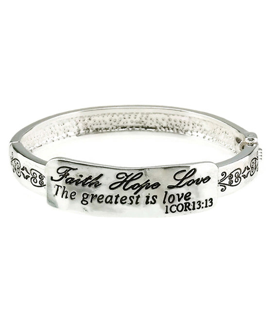 Message Bracelet - 1Corinthians 13:13