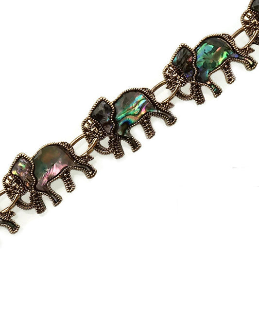 Elephant Marcasite Magnetic Bracelet