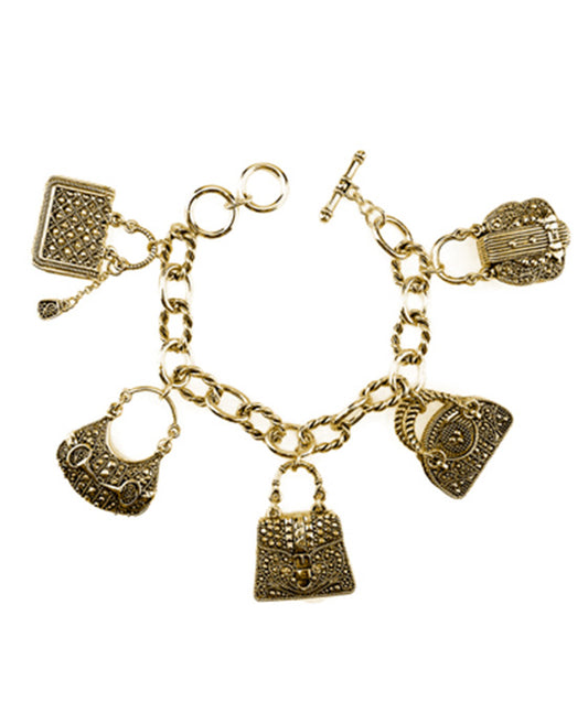 Handbag Charm Toggle Bracelet