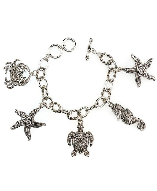 Sealife Charm Toggle Bracelet