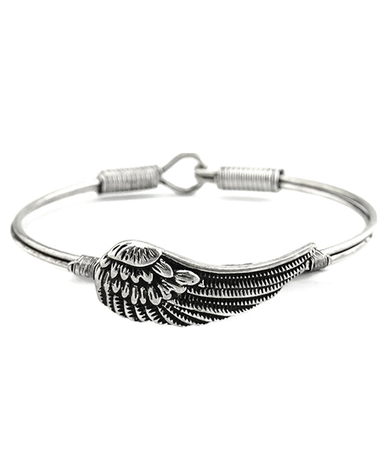 Wing Wire Bangle Bracelet