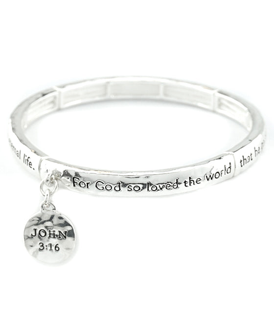 Message Bracelet - John 3: 16