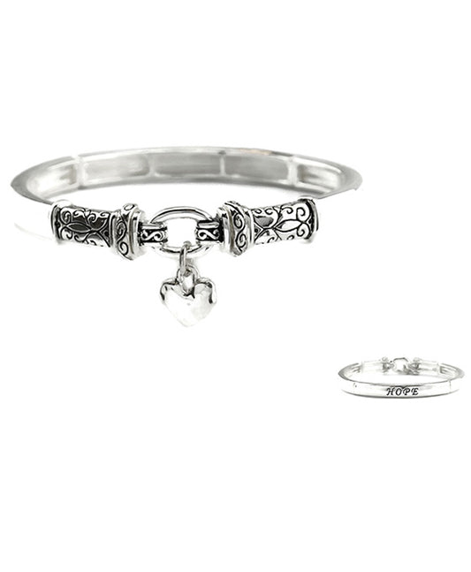 Tailored Look Message Bracelet - Hope