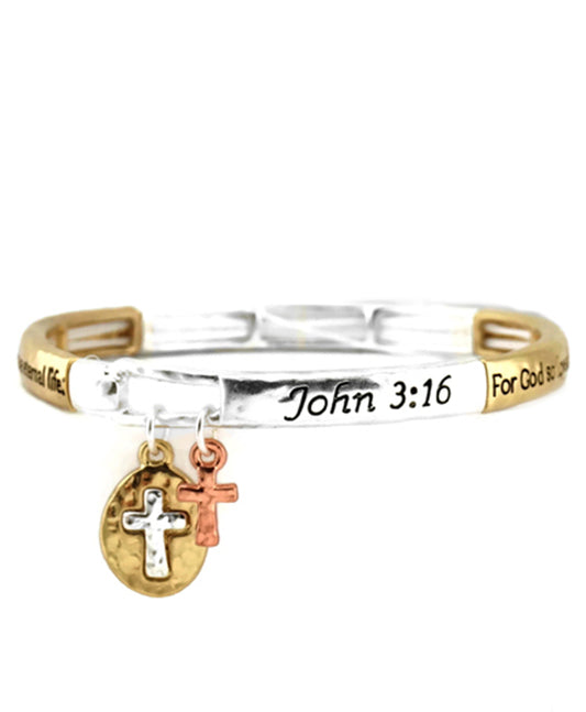 Message Bracelet - John 3: 16