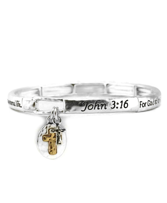 Message Bracelet - John 3: 16