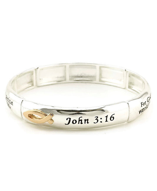 John 3:16 Double Stretch Bracelet