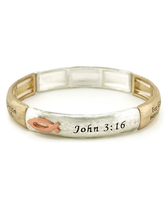 John 3:16 Double Stretch Bracelet