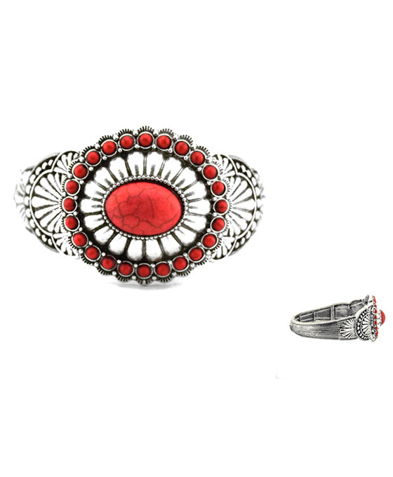 Western Style Concho Stretch Bracelet