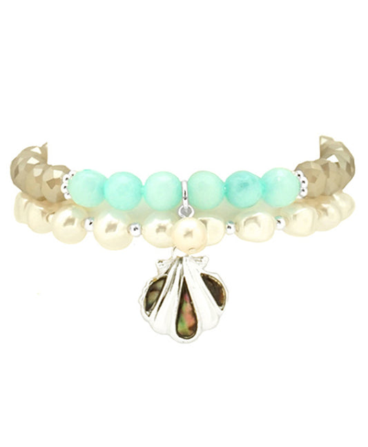 Sea Shell Stackable Bracelet