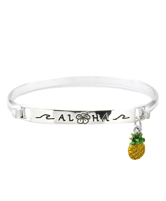 Pineapple w/ Aloha Hinge Bracelet