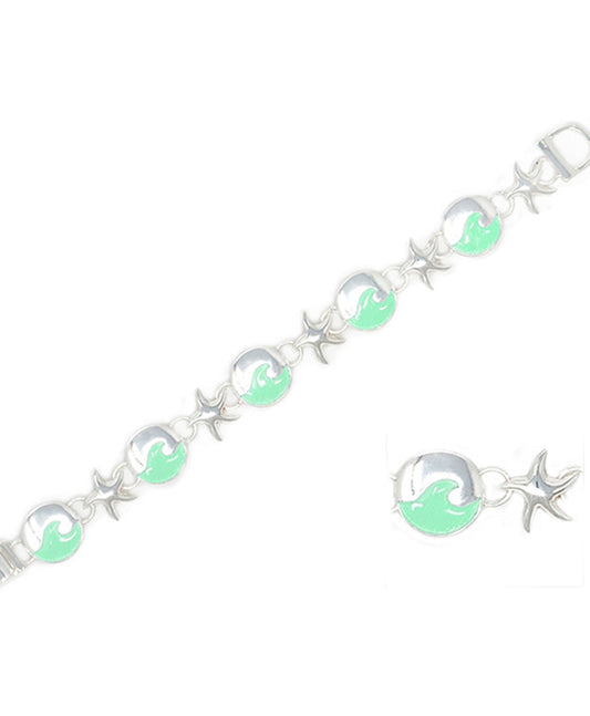 Starfish w/ Wave Magnetic Bracelet