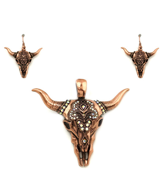 Steer Head Theme Pendant Set