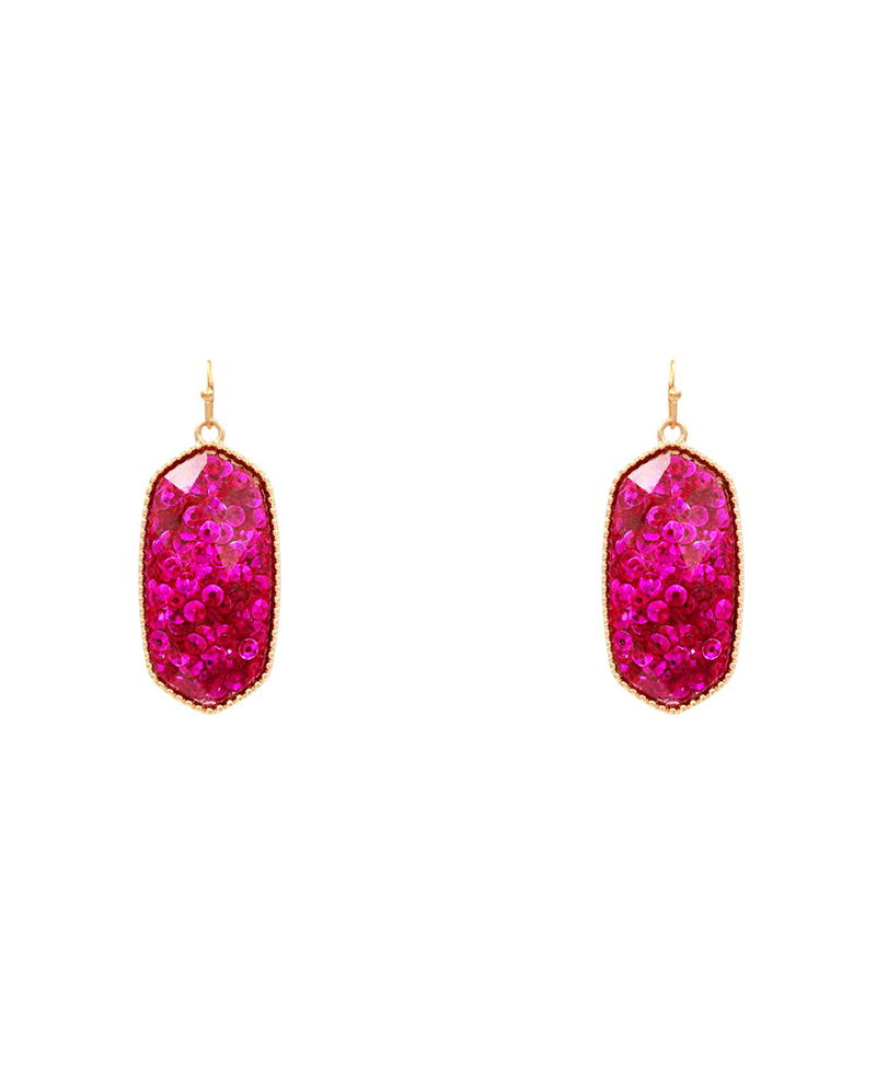 Sequin Epoxy Earring