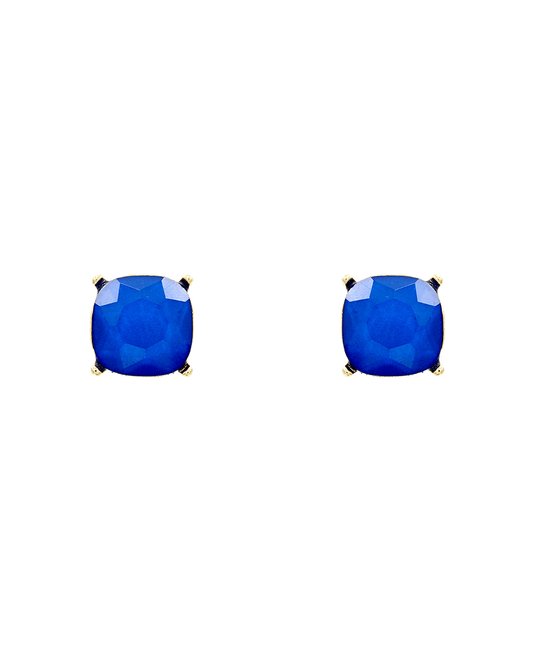 Fine Glitter Epoxy Stud Earring - 0.5"