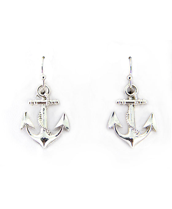 Anchor Theme Fish Hook Earring