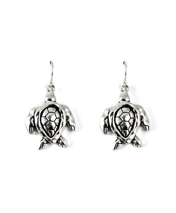 Theme Sea Turtle Fish Hook Earring