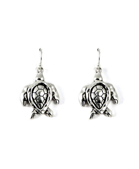 Theme Sea Turtle Fish Hook Earring