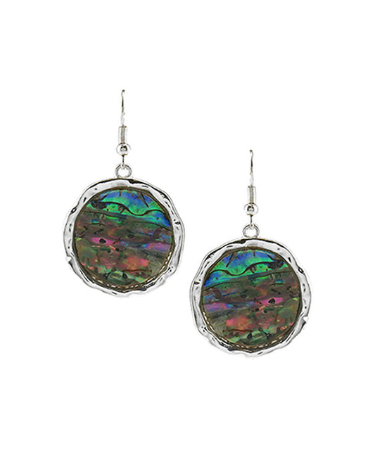 Geometric Design w/Abalone Earring