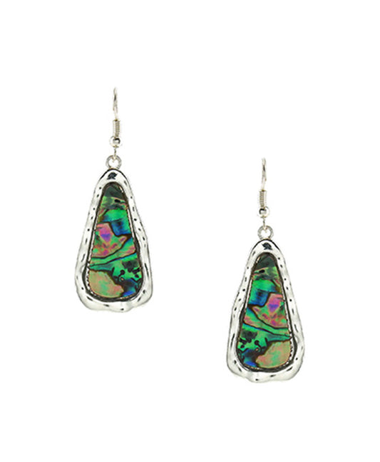 Geometric Design w/ Abalone Earring