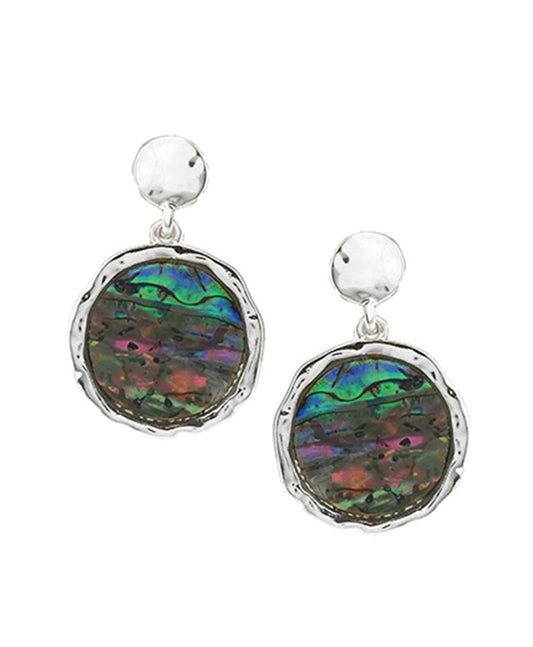 Geometric Design w/ Abalone Earring