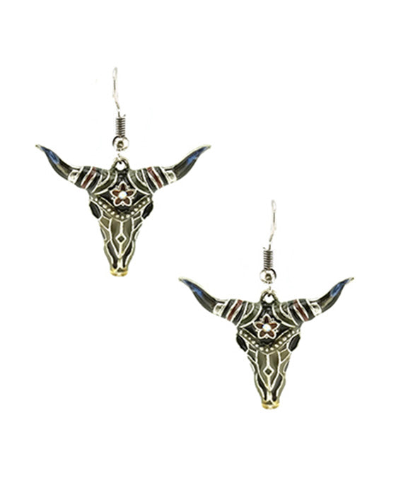 Steer Head Theme Earring