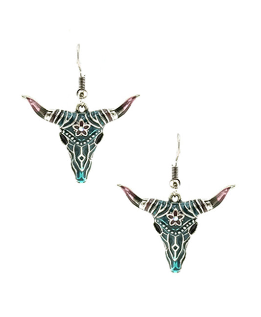 Steer Head Theme Earring