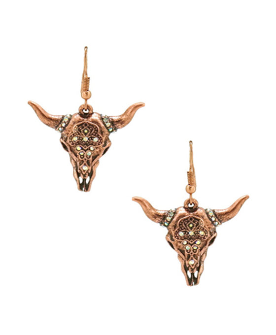 Steer Head Theme Earring