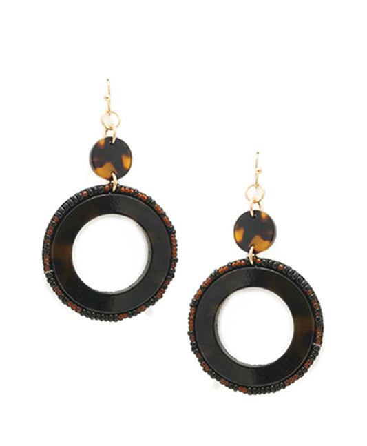 Circle Acetate Earring