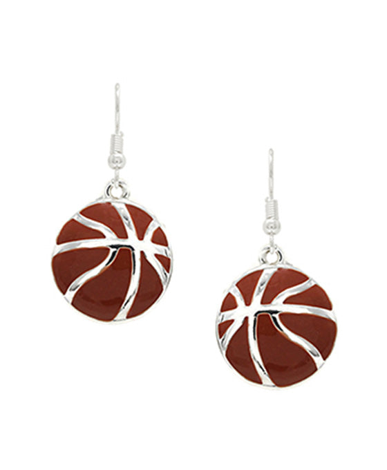 Basketball w/ Epoxy Earring