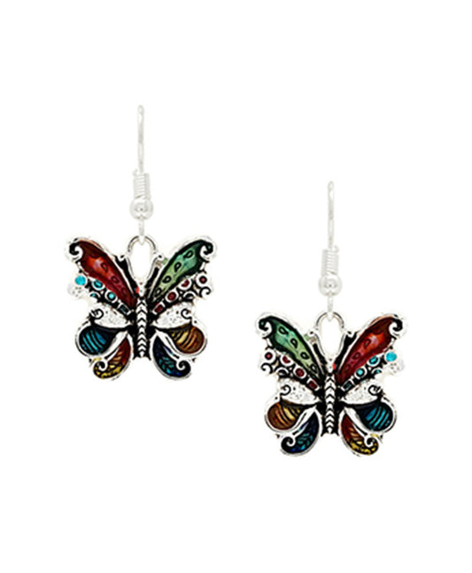 Butterfly w/ Epoxy Earring