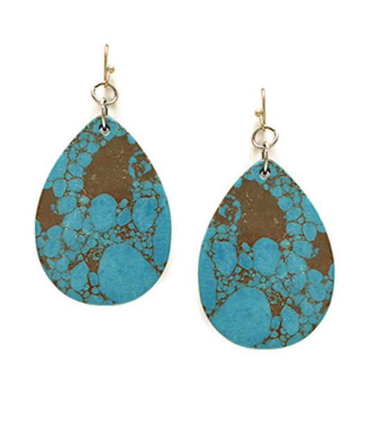 Teardrop Clay Bead Earring