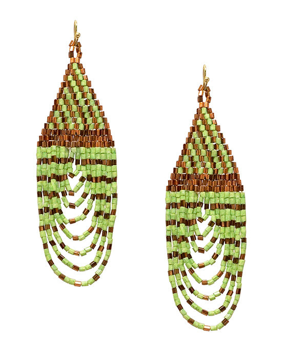 Seed Bead Bridge Earring