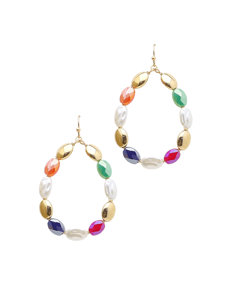 Teardrop Glass Earring