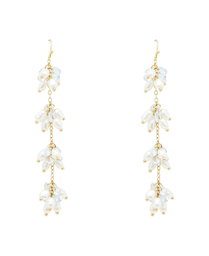 Pearl & Glass Drop Earring