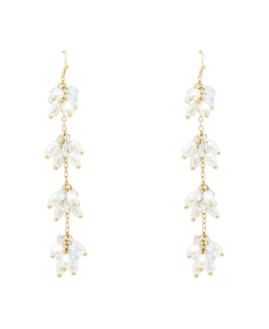 Pearl & Glass Drop Earring