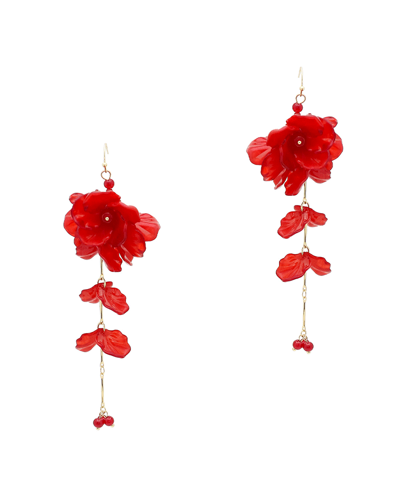 Flower Drop Earring