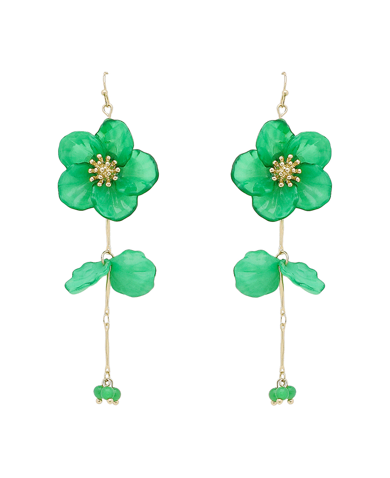 Flower Drop Earring