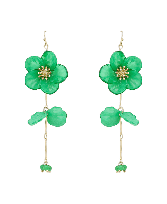 Flower Drop Earring